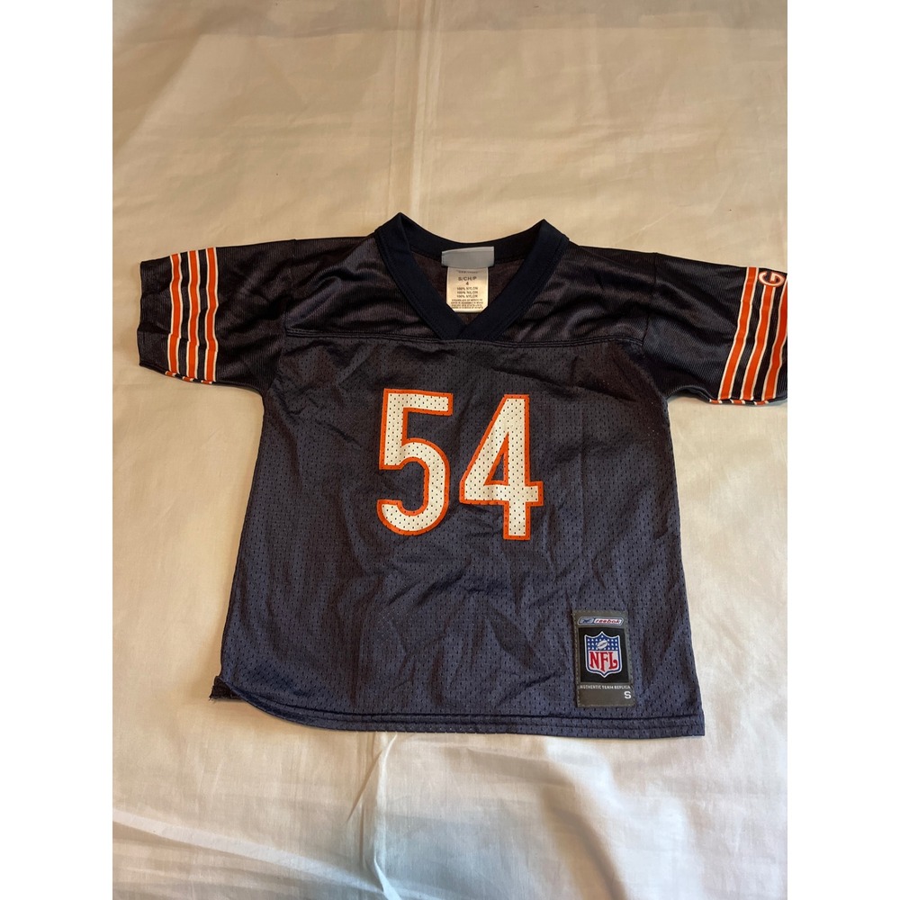 Reebok Chicago Bears Brian Urlacher 54 Youth Jersey Navy Blue Size 4 R701J